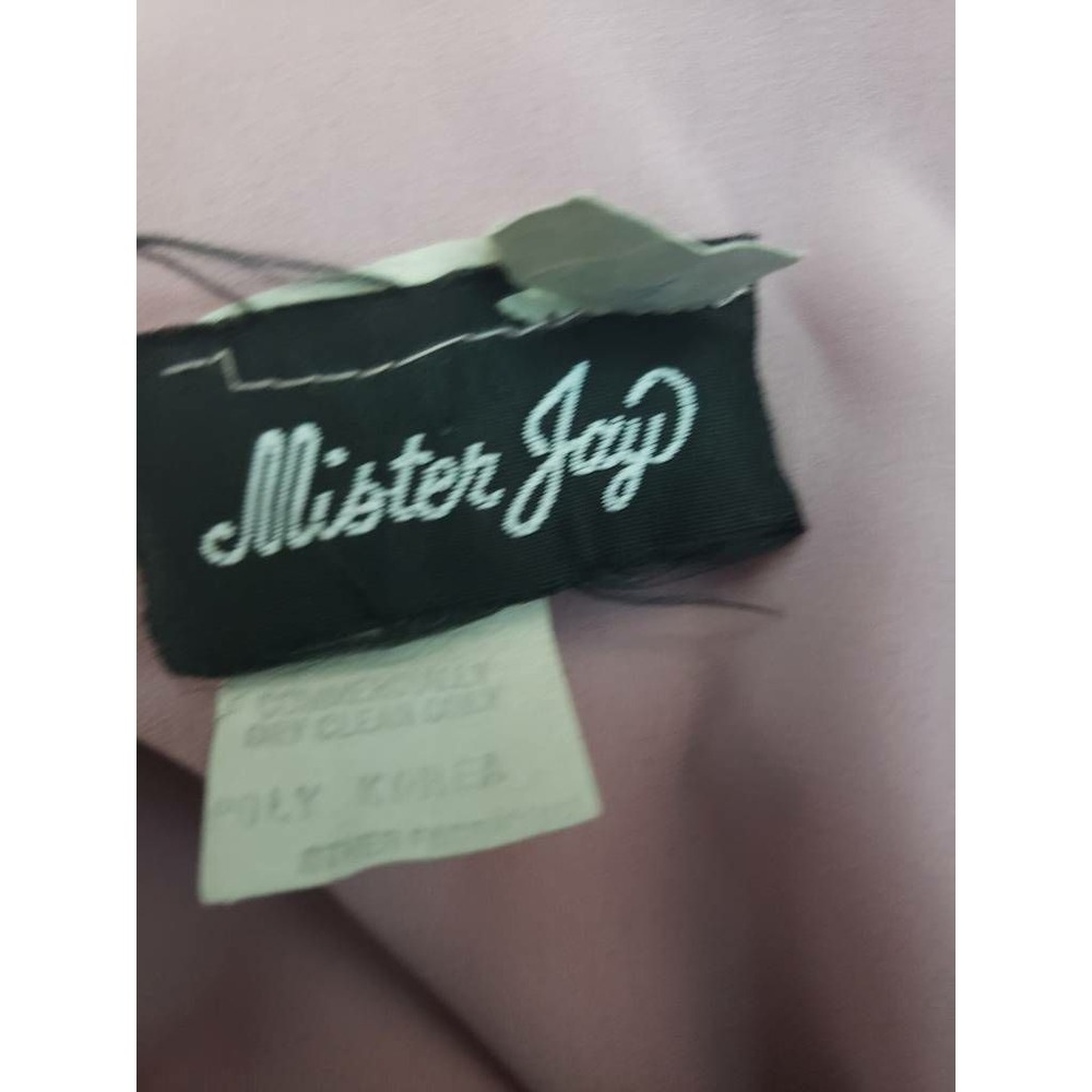 Mister Jay Womens Chiffon Maxi Shift Dress Scoop Button Layered Vtg size 14 U15 - Picture 3 of 12